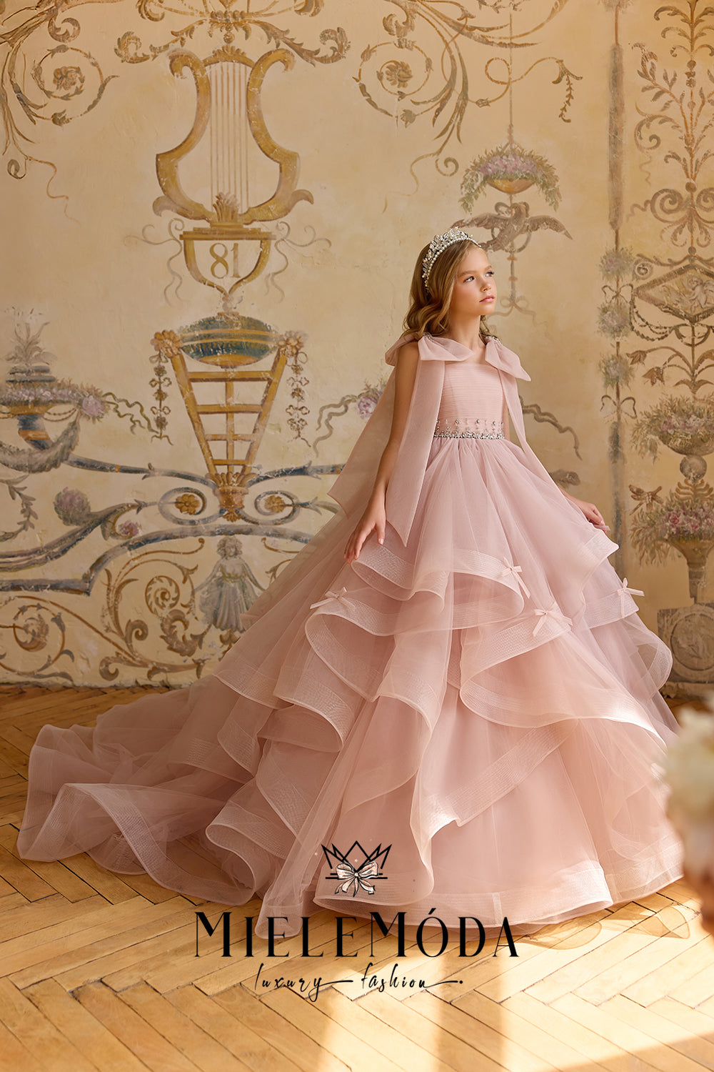 Mademoiselle Rosée Couture Flower Girl Dress