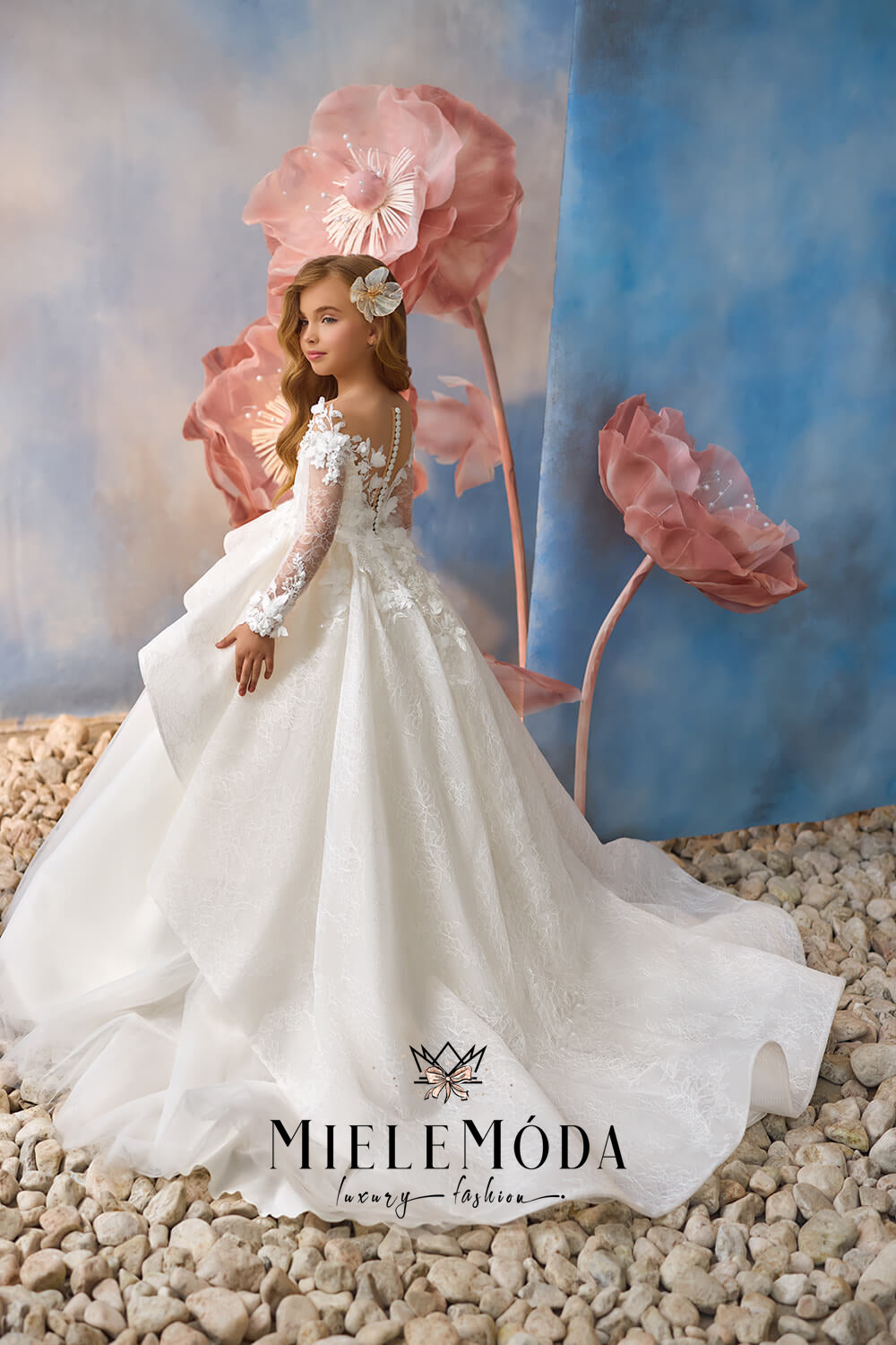 Misty Rose Luxury Communion Dress