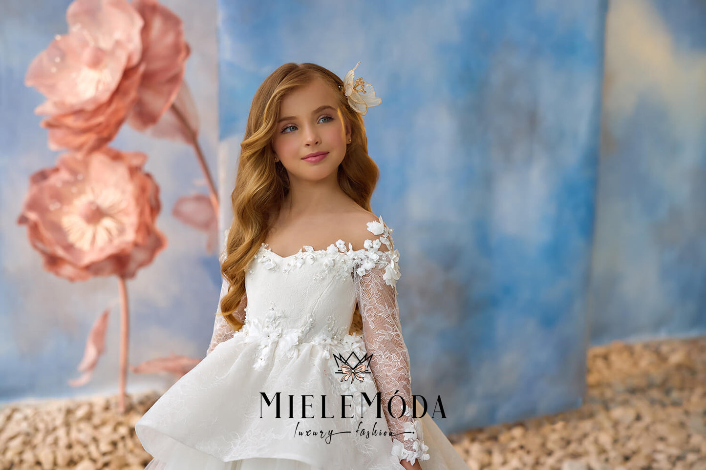 Misty Rose Luxury Communion Dress