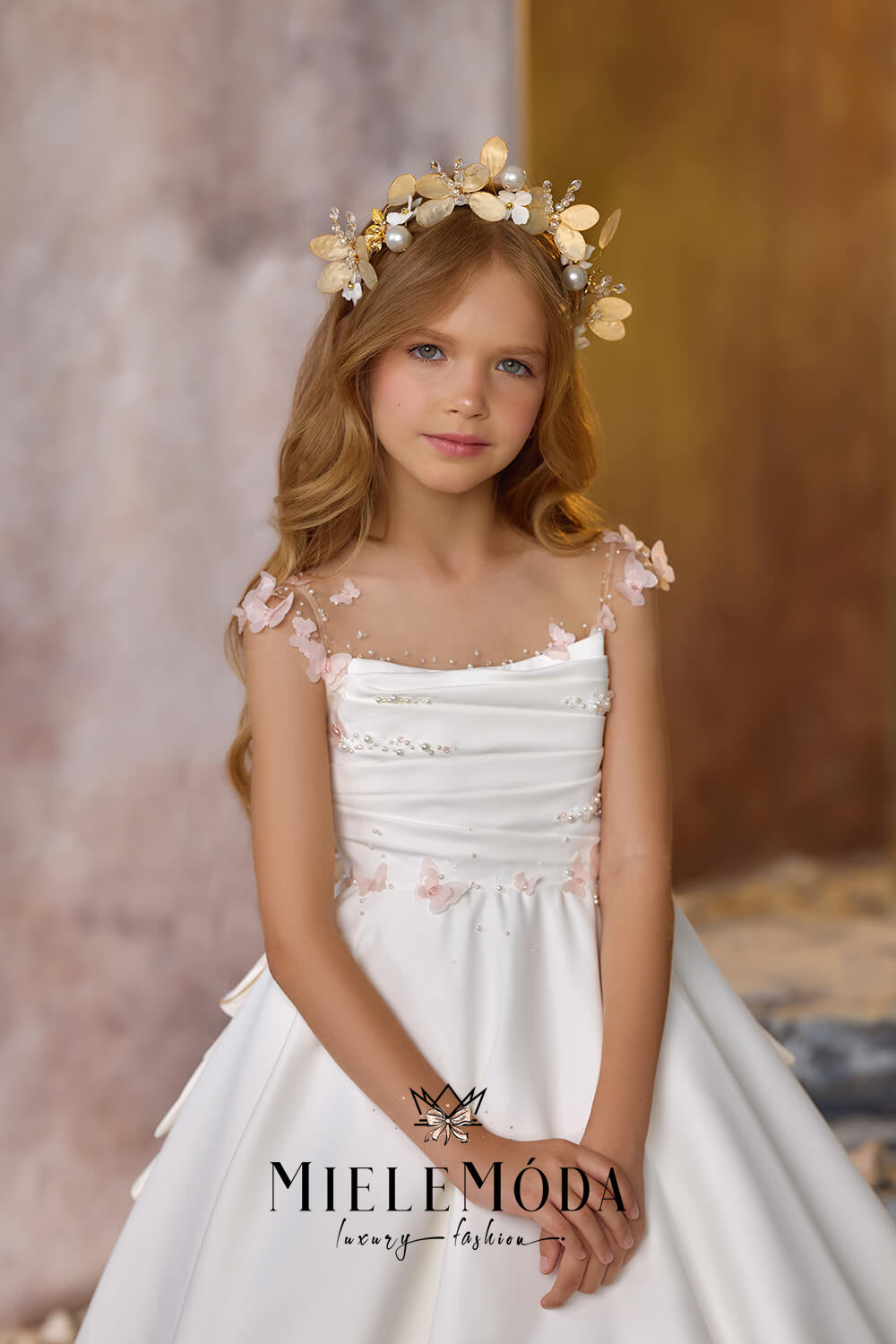 Moonlit Elegance Luxury Flower Girl Dress