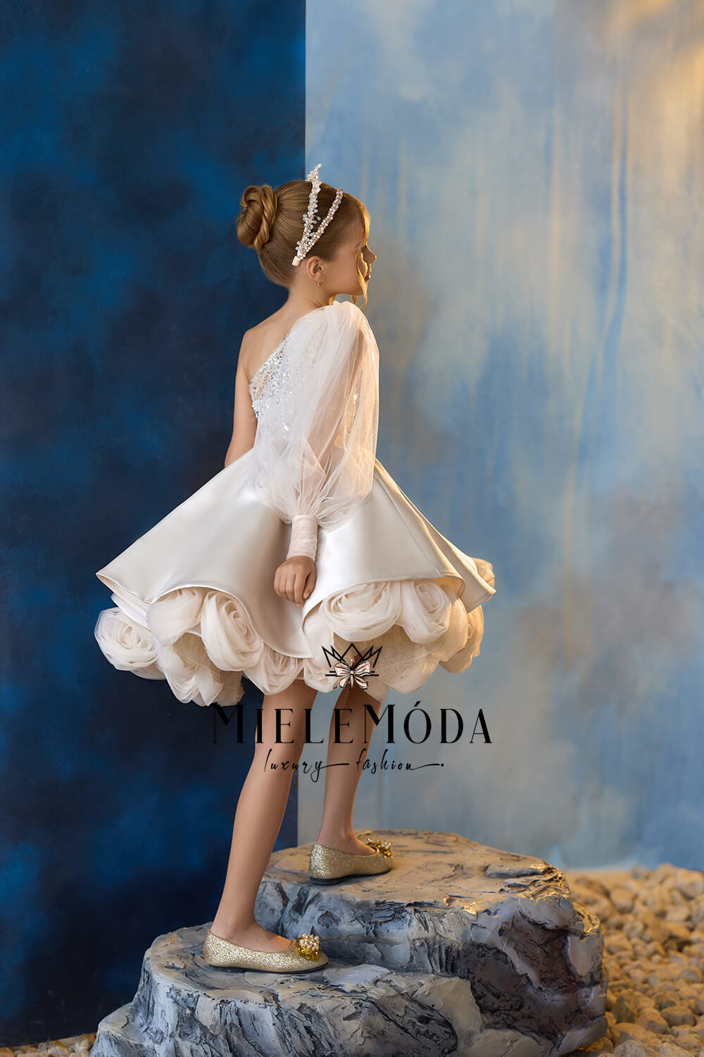 Mystic Orchid Couture Flower Girl Dress