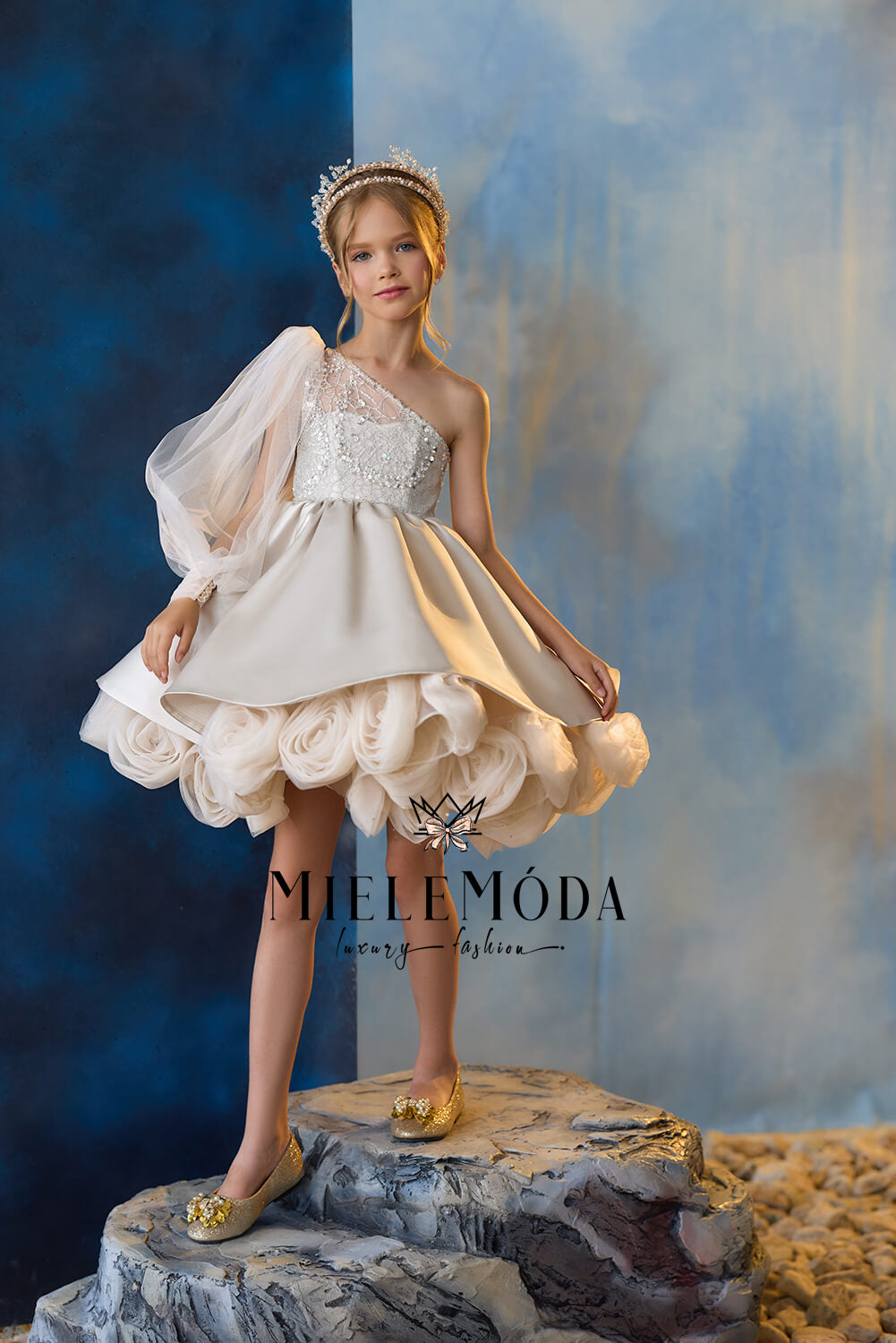 Mystic Orchid Couture Flower Girl Dress