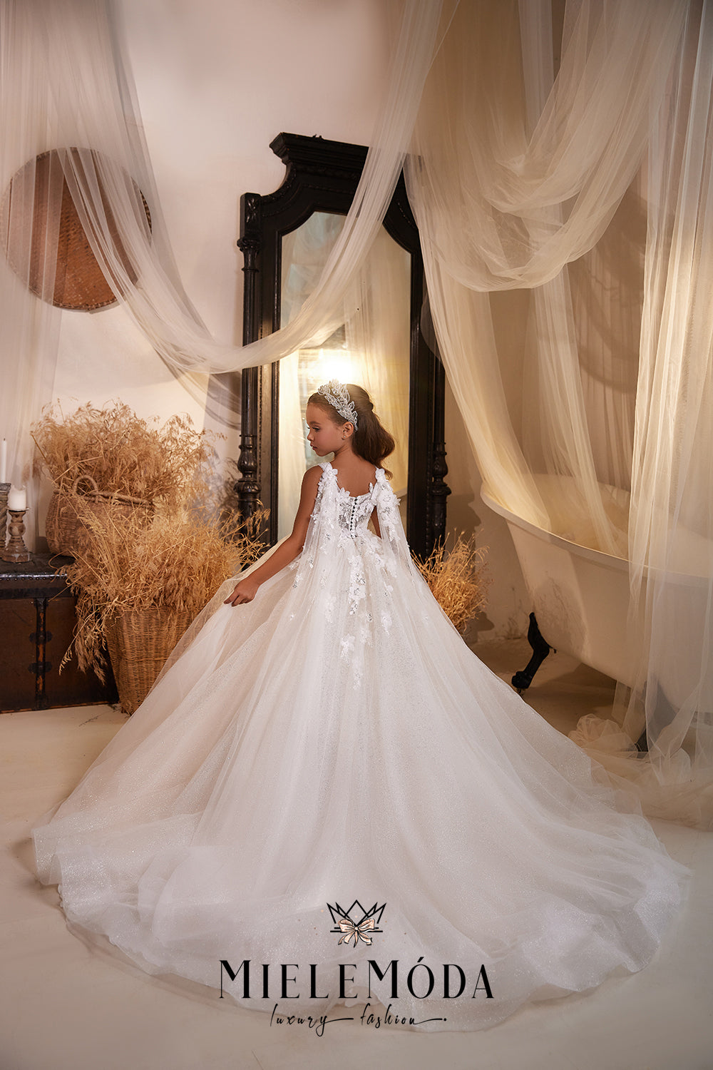 Ornellia Couture Flower Girl Communion Dress