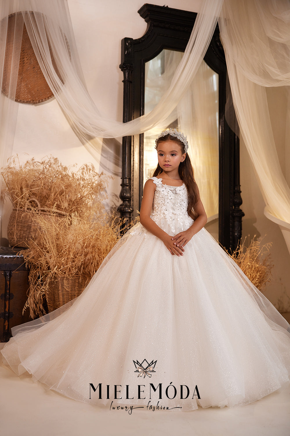 Ornellia Couture Flower Girl Communion Dress