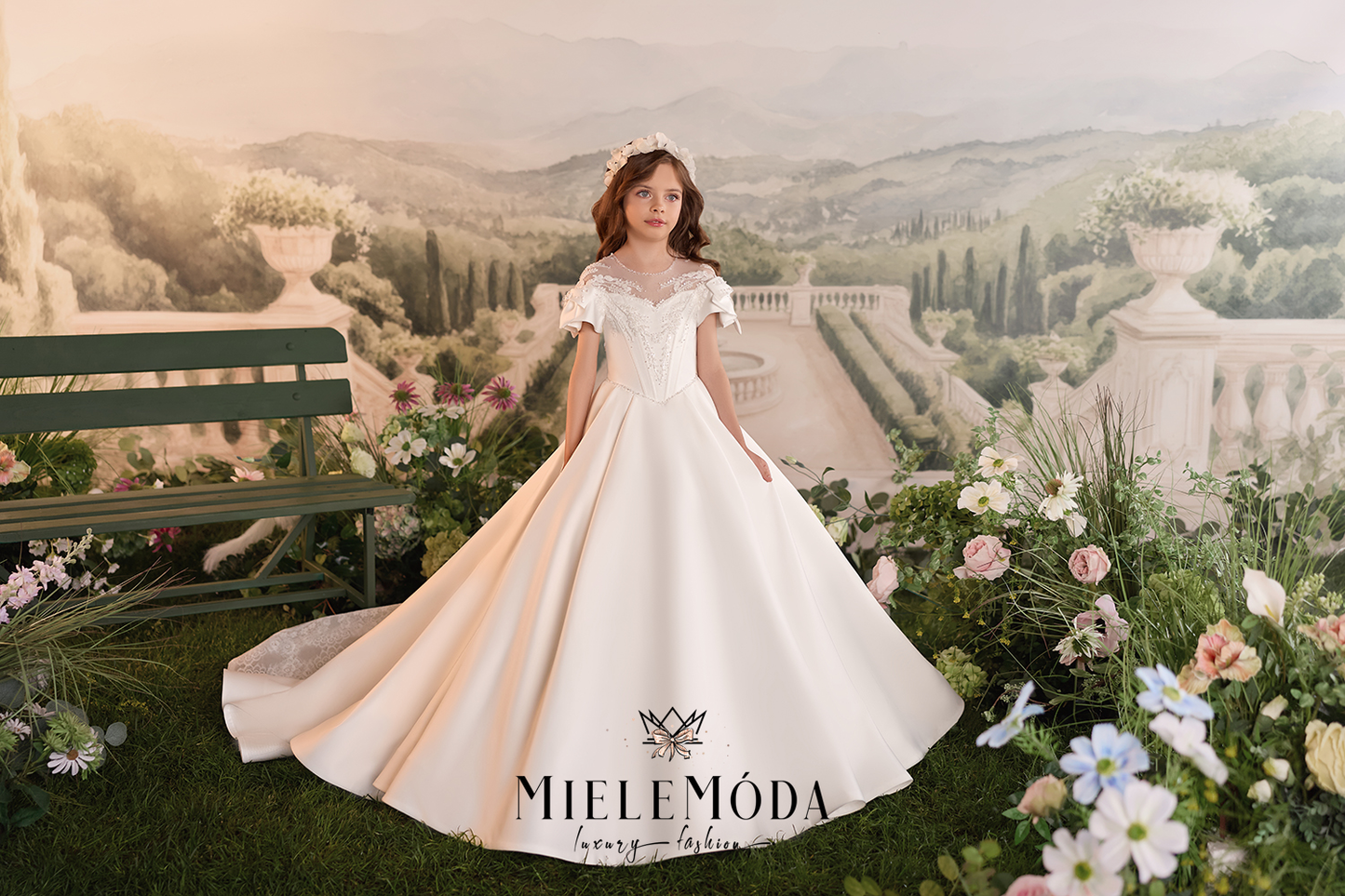 Ottavia Luxury Flower Girl Communion Dress