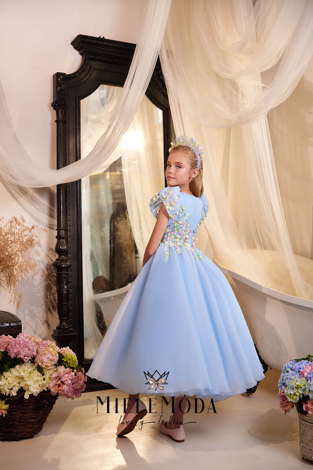 Pansy Luxury Couture Flower Girl Dress