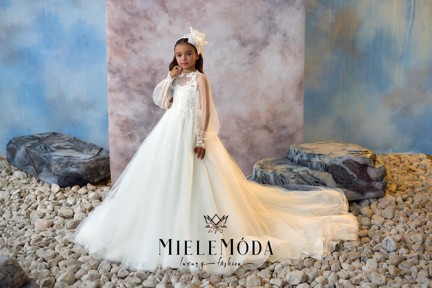 Pearl Harmony Couture Communion Dress
