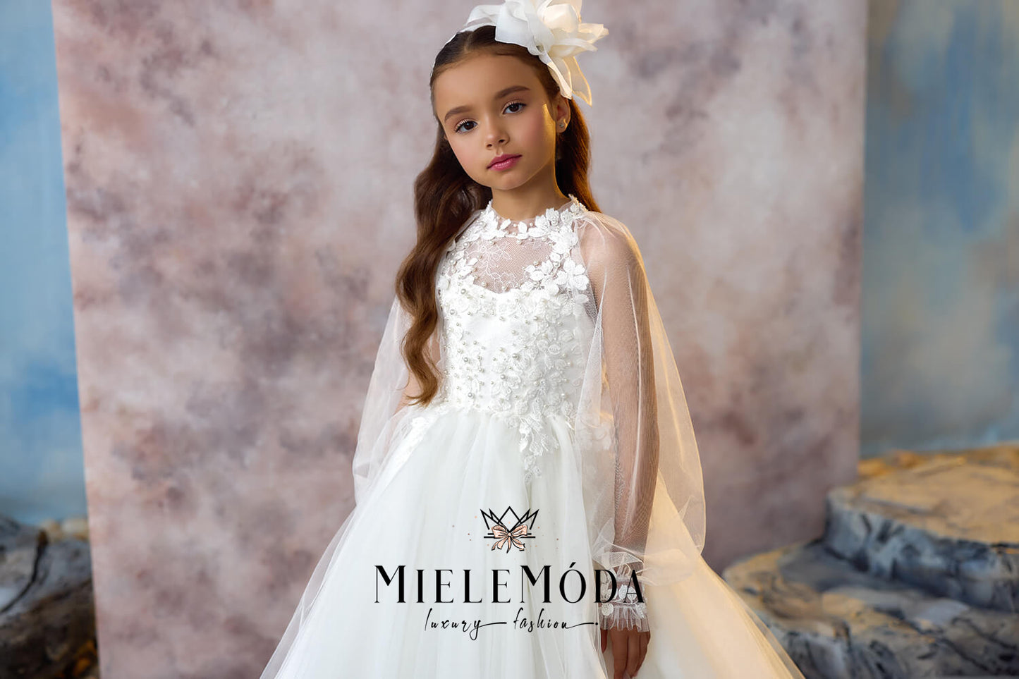Pearl Harmony Couture Communion Dress