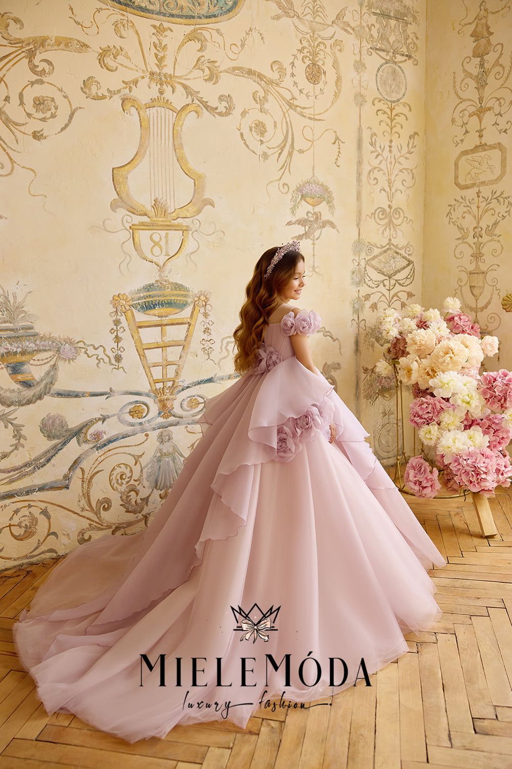 Perle de Rosé Couture Flower Girl Dress
