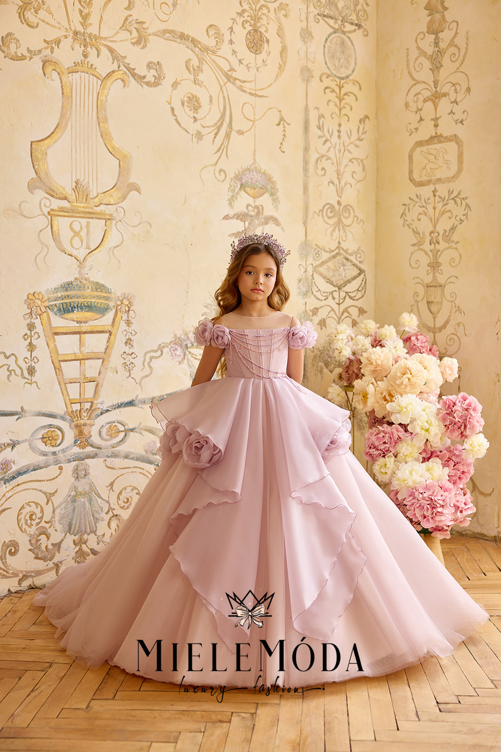 Perle de Rosé Couture Flower Girl Dress