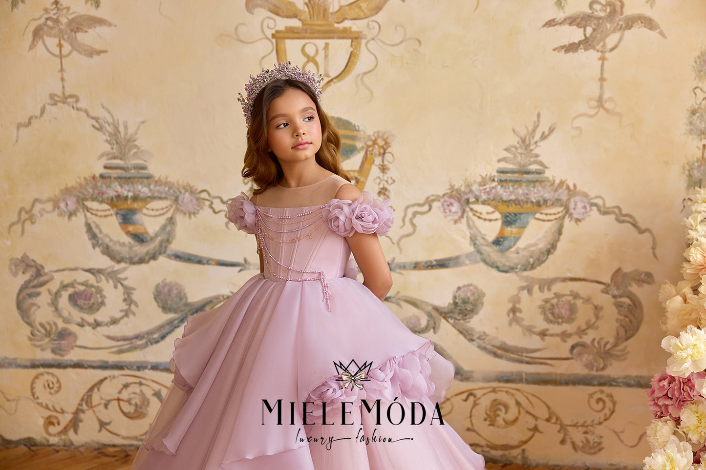 Perle de Rosé Couture Flower Girl Dress