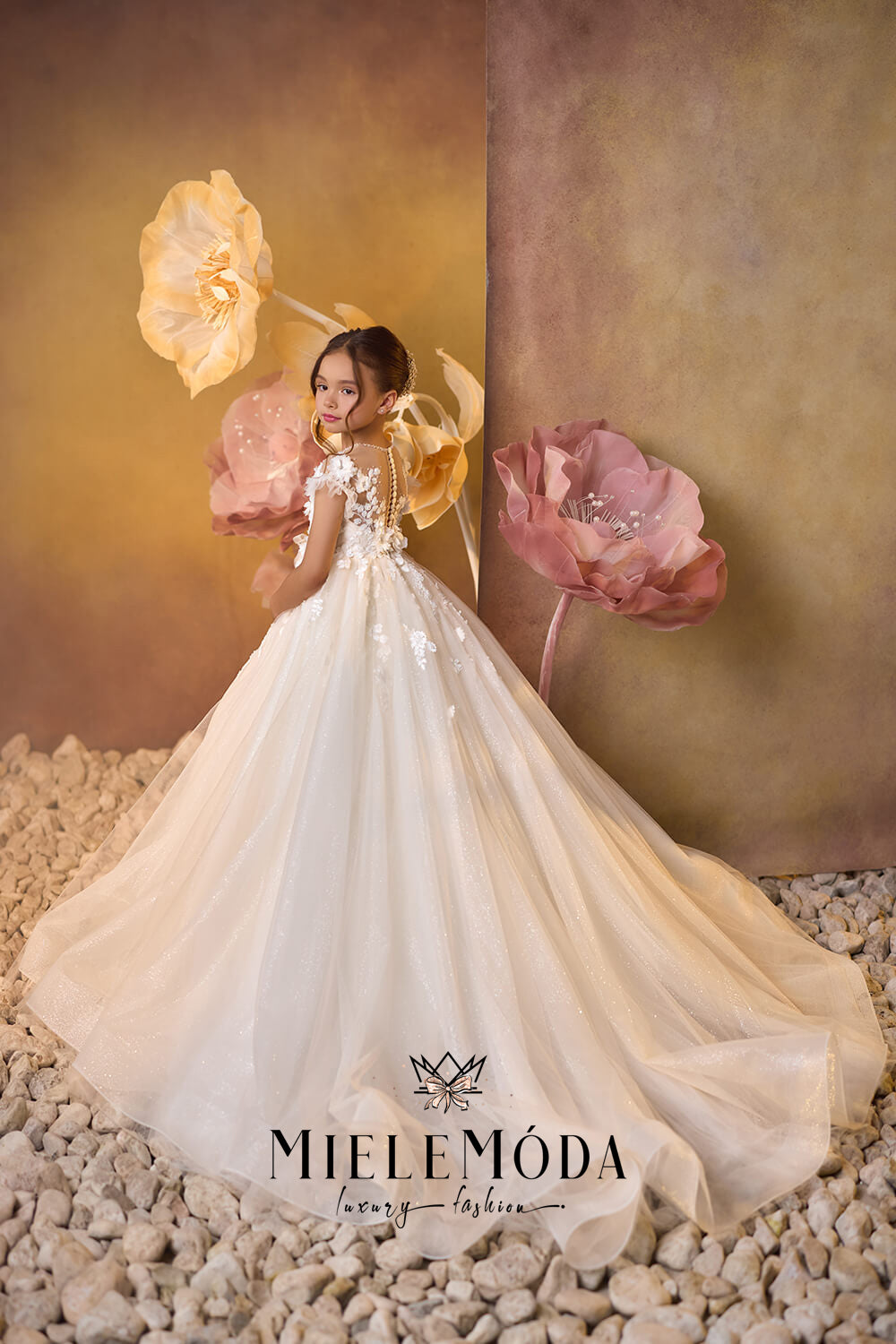 Petal Chiffon Luxury First Communion Dress