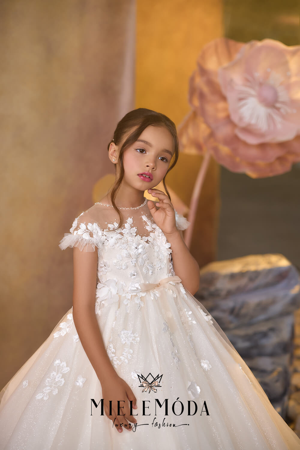 Petal Chiffon Luxury First Communion Dress
