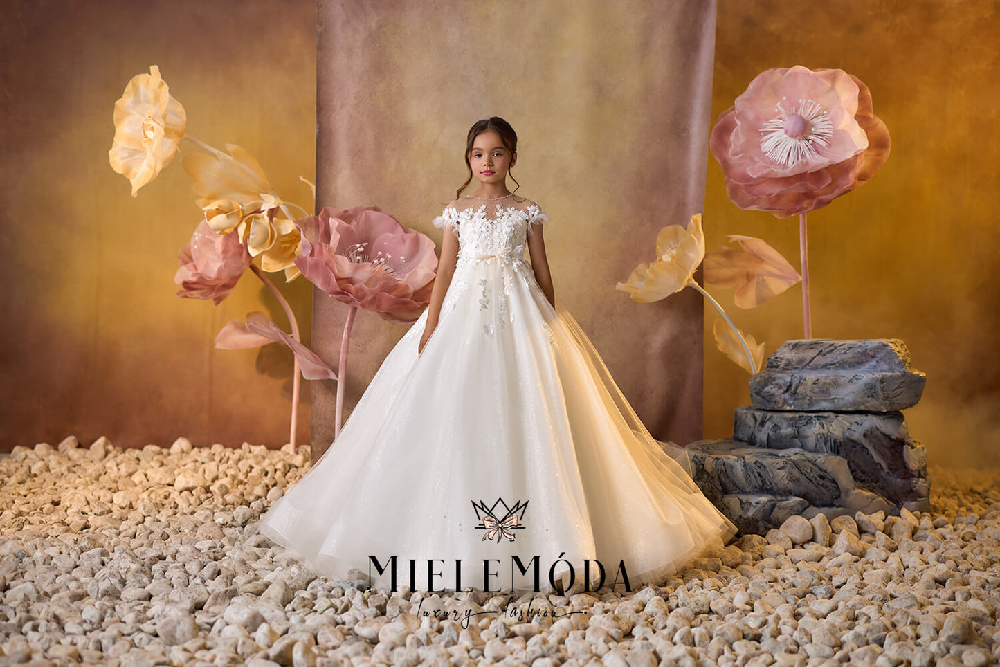 Petal Chiffon Luxury First Communion Dress
