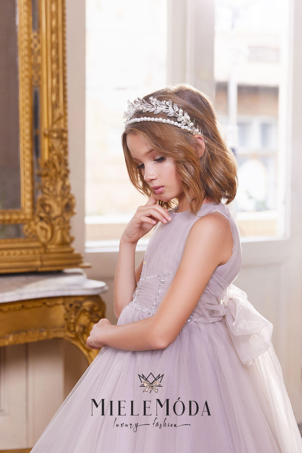 First Communion Flower Girl Luxury Pearl Hair Accessory