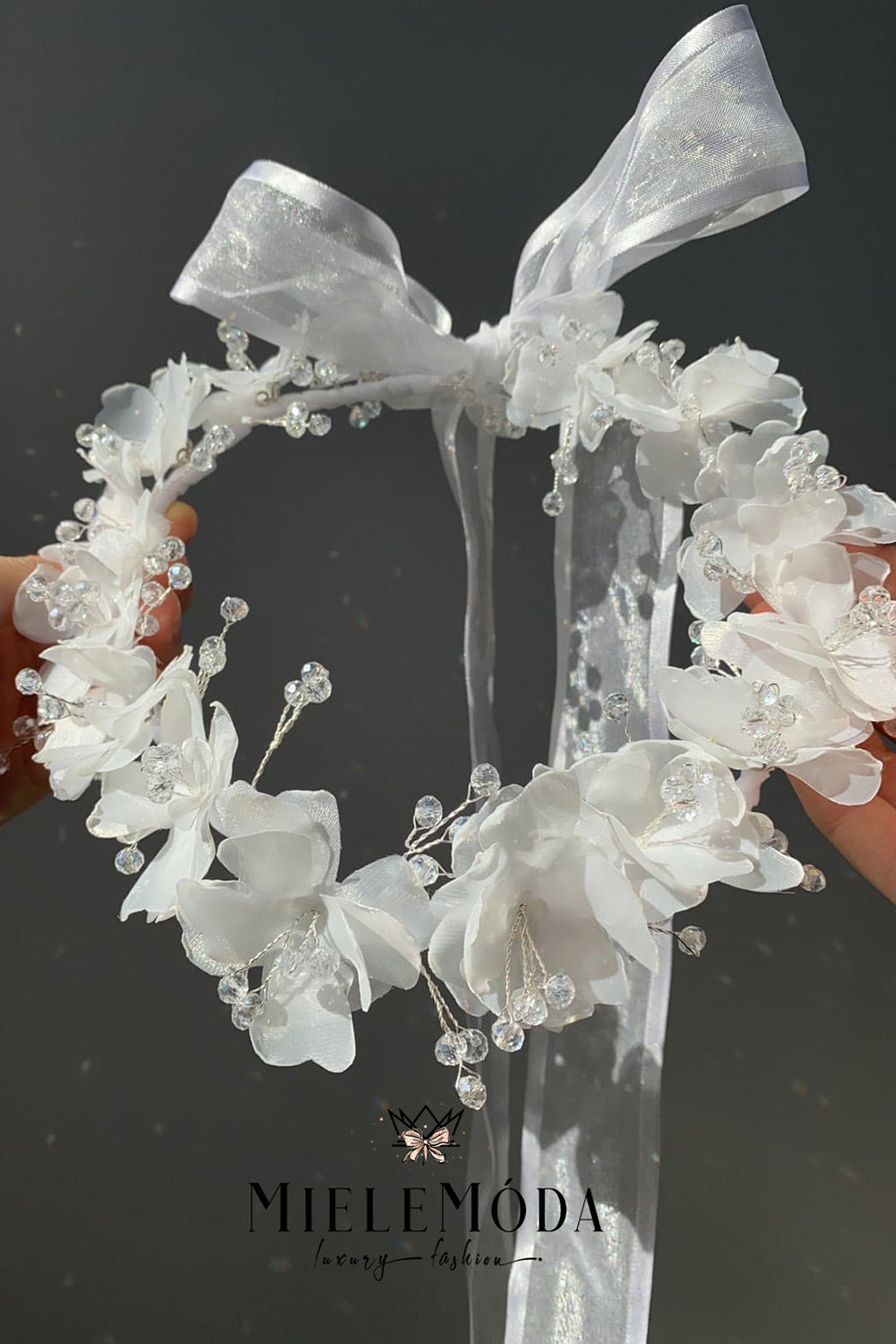 Selene Beaded Floral Luxury Girl Hair Accessory