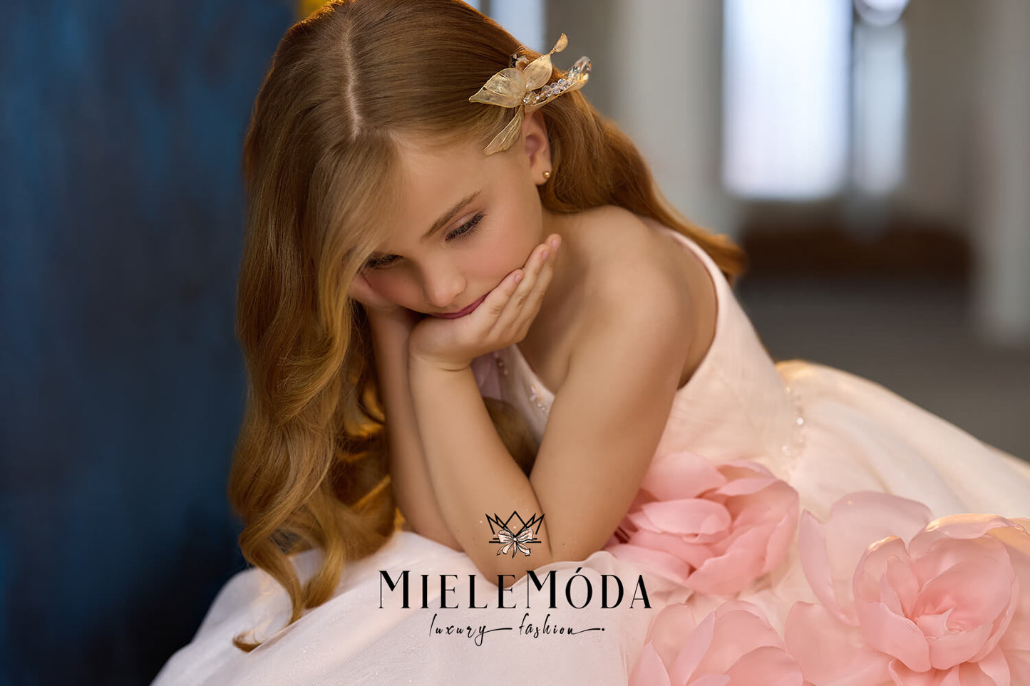 Silken Poppy Luxury Flower Girl Dress
