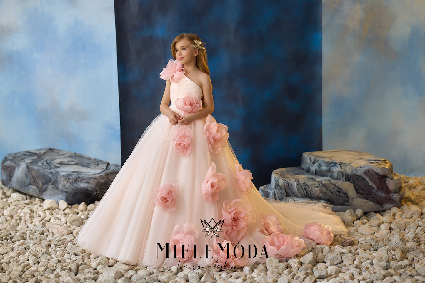 Silken Poppy Luxury Flower Girl Dress
