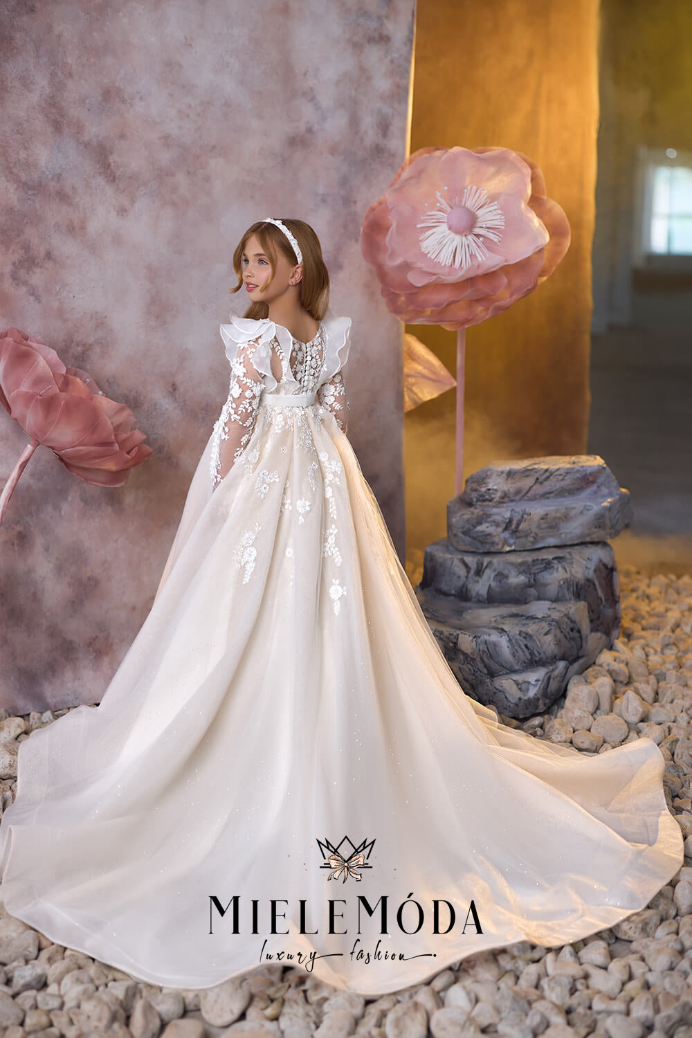 Snowdrop Melody Luxury Flower Girl Dress