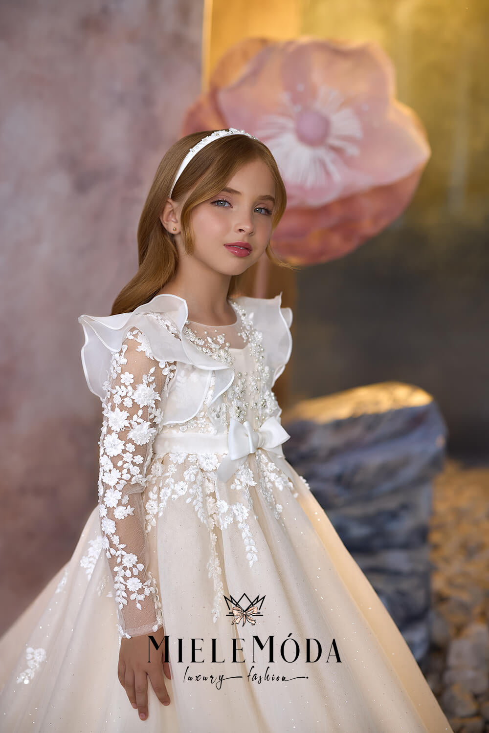Snowdrop Melody Luxury Flower Girl Dress