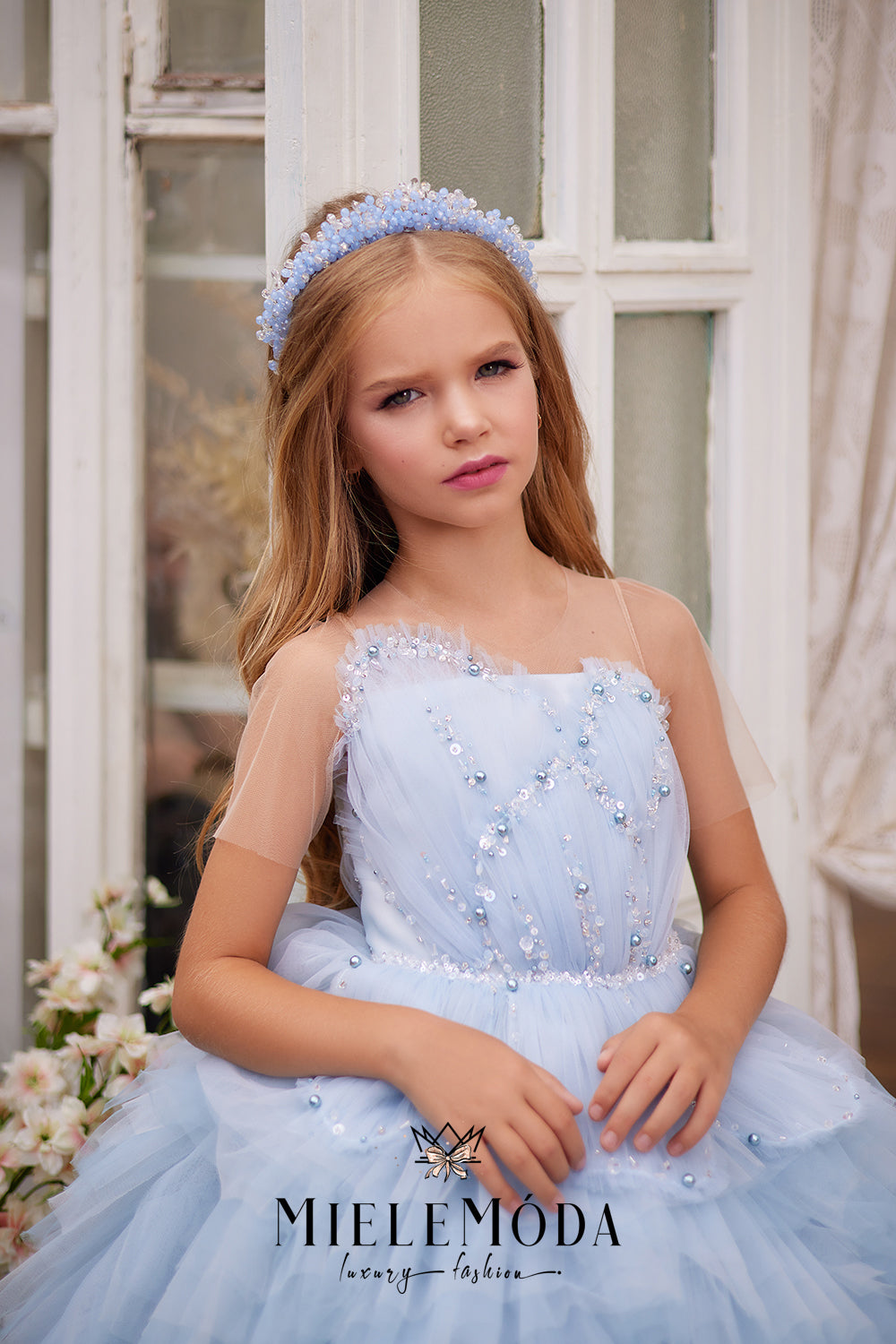 Thallo Luxury Couture Flower Girl Dress
