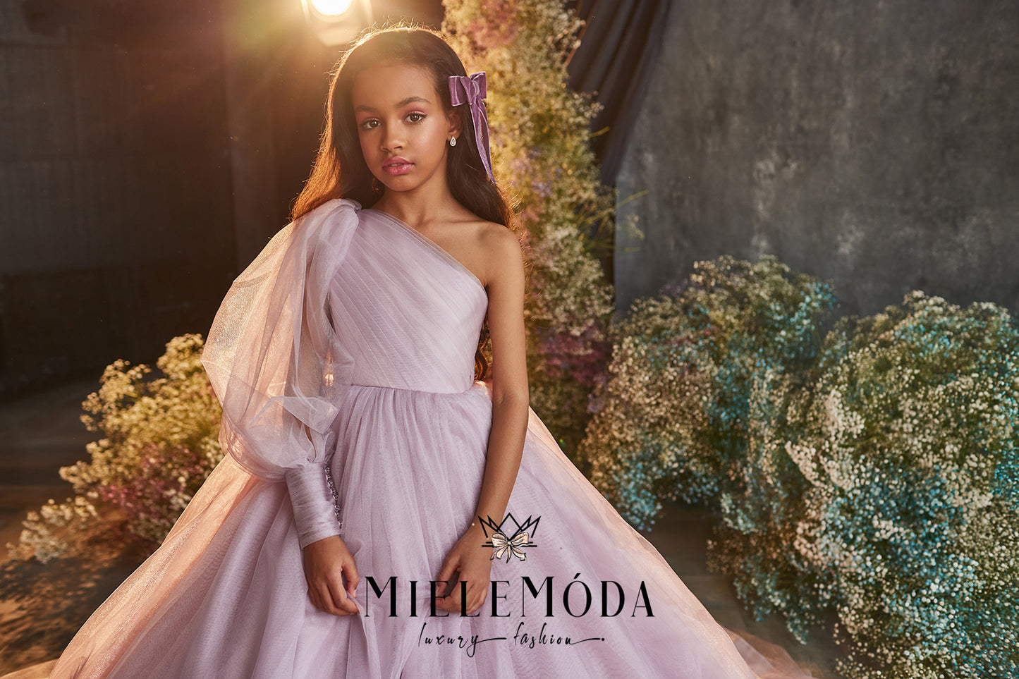 Malena Couture One Shoulder Princess Dress