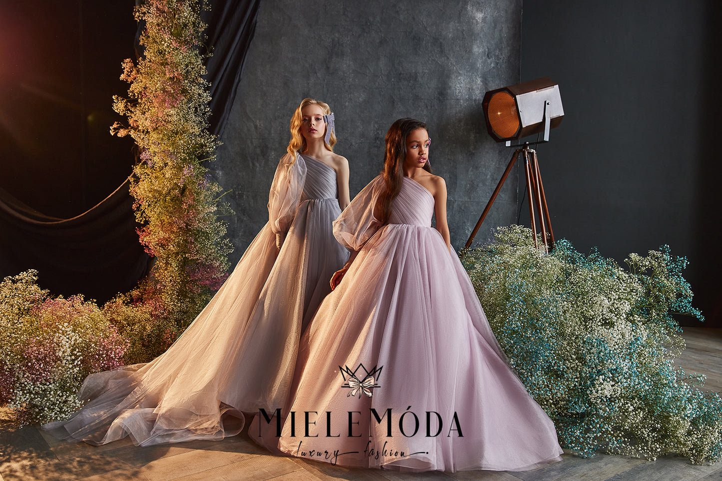 Malena Couture One Shoulder Princess Dress