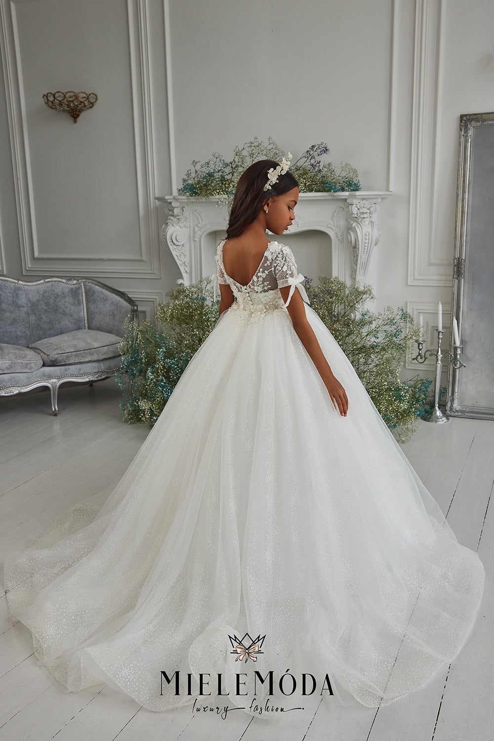 Alondra Luxury Flower Girl Communion Dress