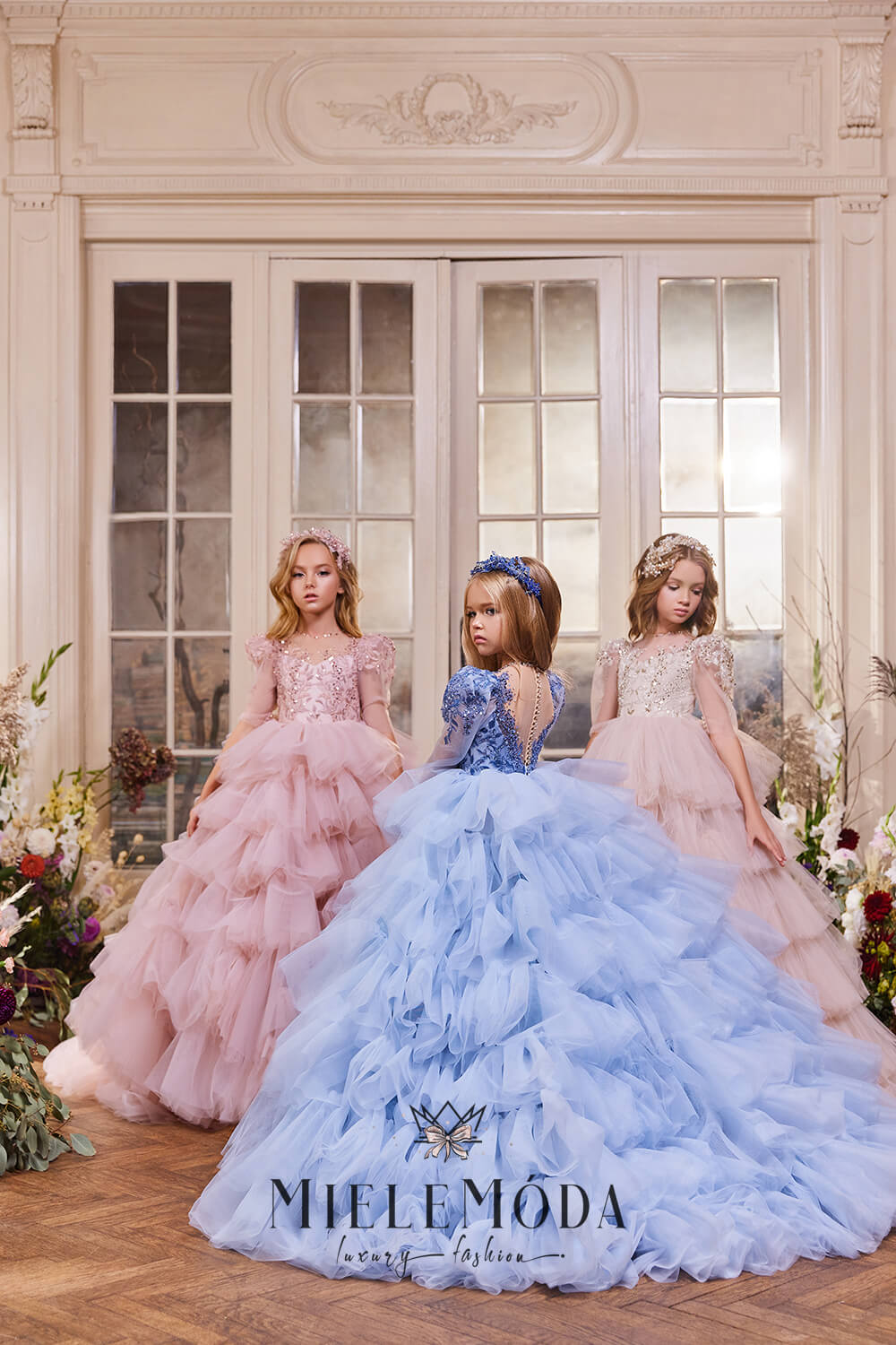 Anelia Luxury Birthday Flower Girl Dress