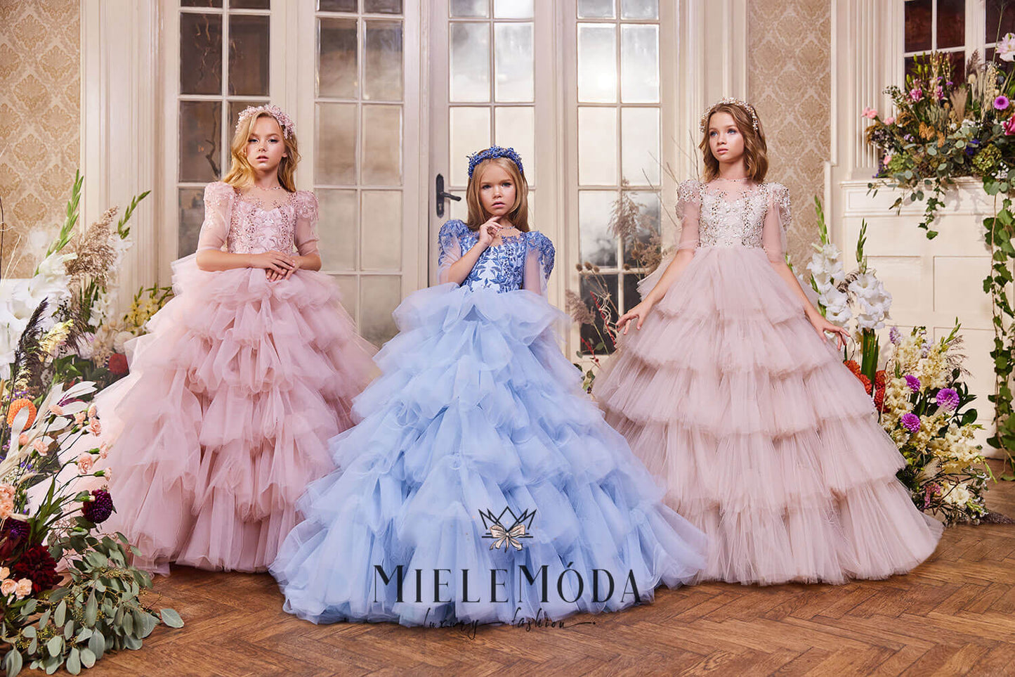Anelia Luxury Birthday Flower Girl Dress
