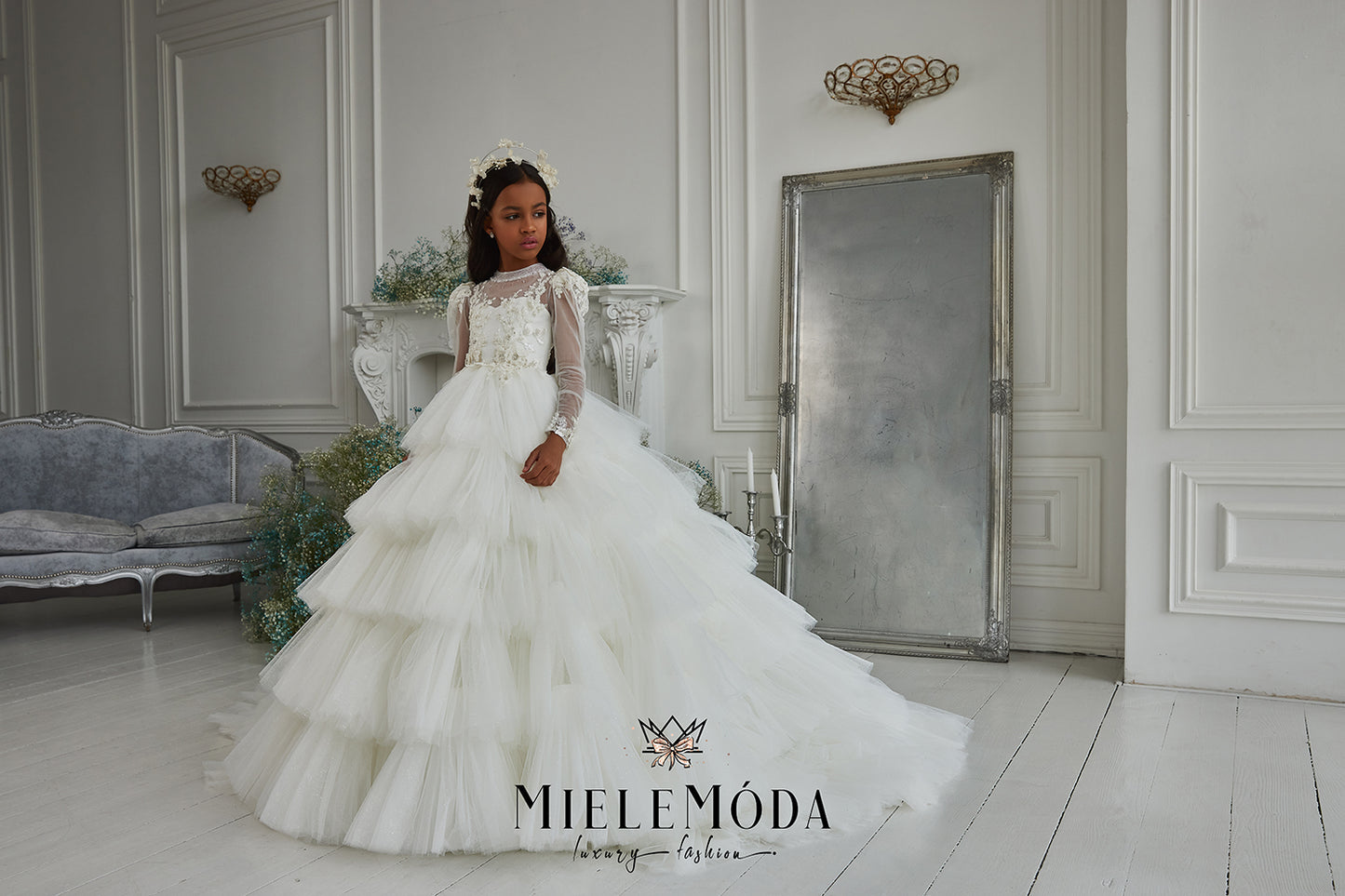 Anita Luxury Flower Girl Communion Dress