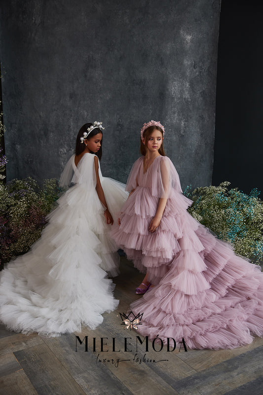 Arlo Couture Ruffled Flower Girl Dress