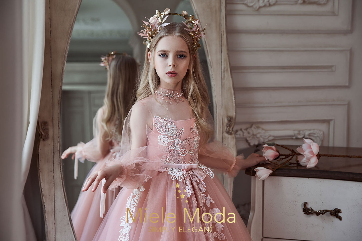Audrey Luxury Flower Girl Dress