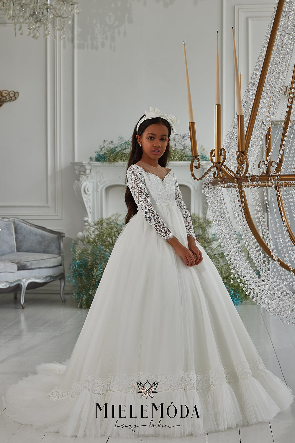 Belenita Luxury Flower Girl Communion Dress Belenita Luxury Flower Girl Communion Dress
