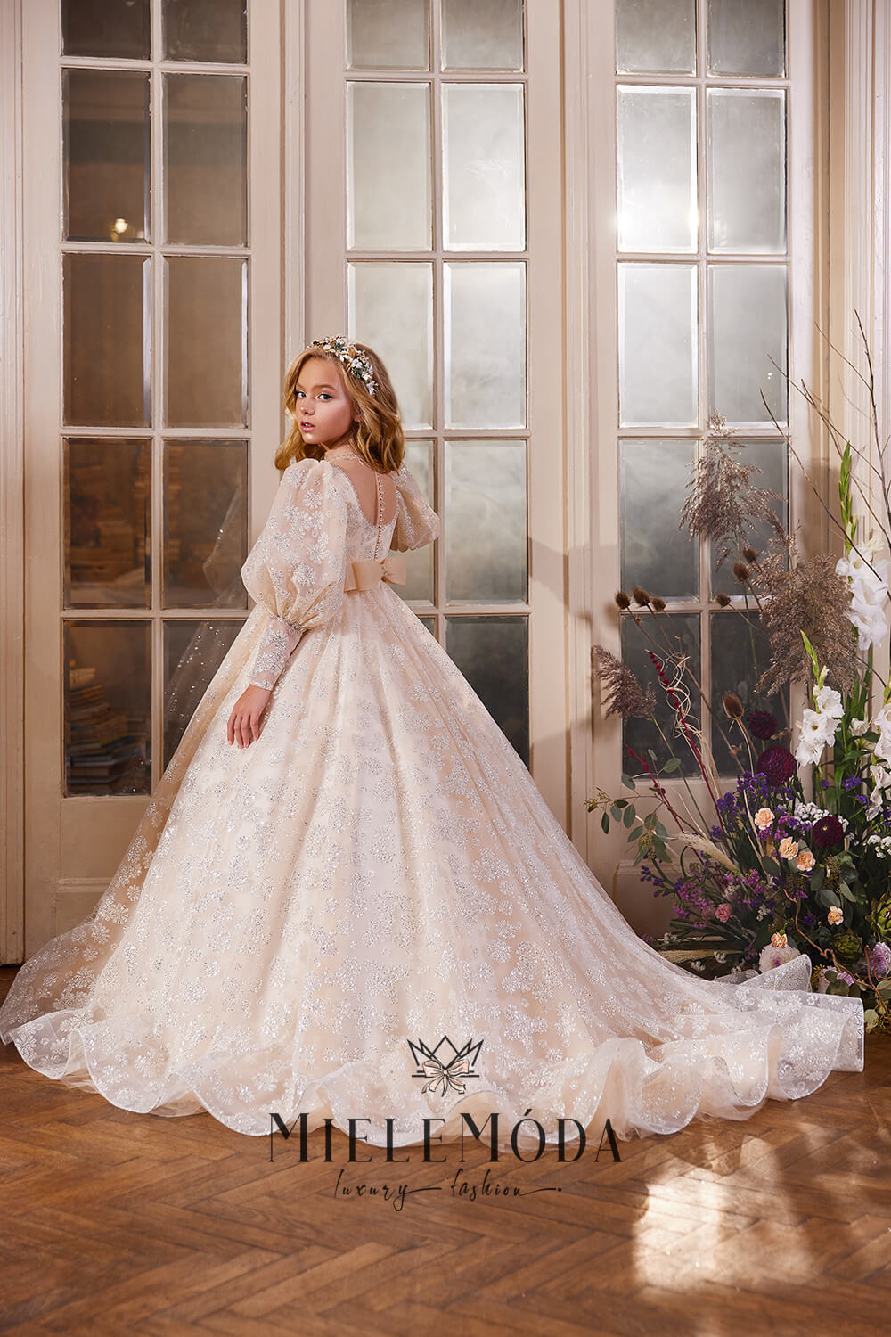 Bilyana Luxury Couture Flower Girl Dress