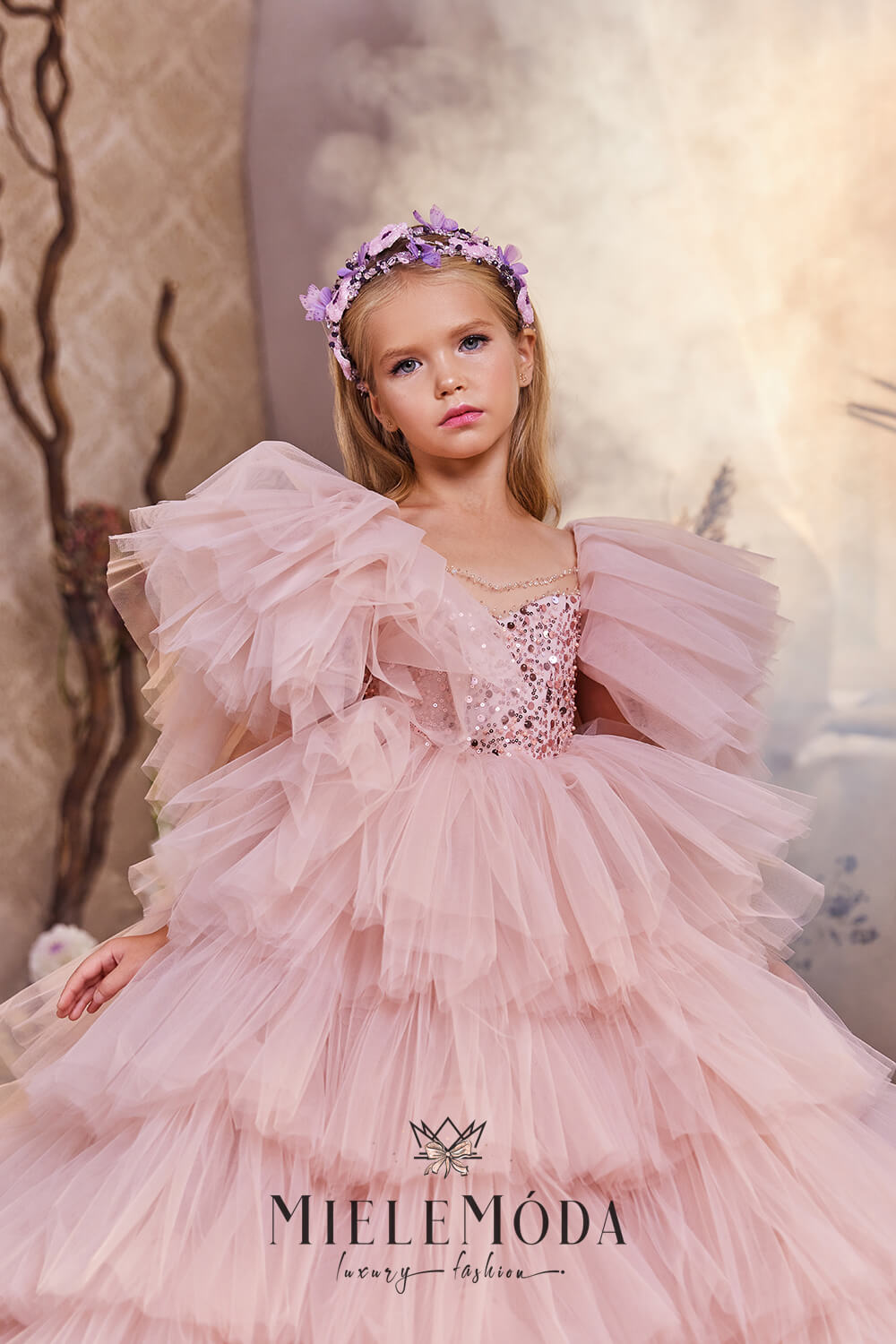 Bisera Luxury Couture Birthday Girl Dress