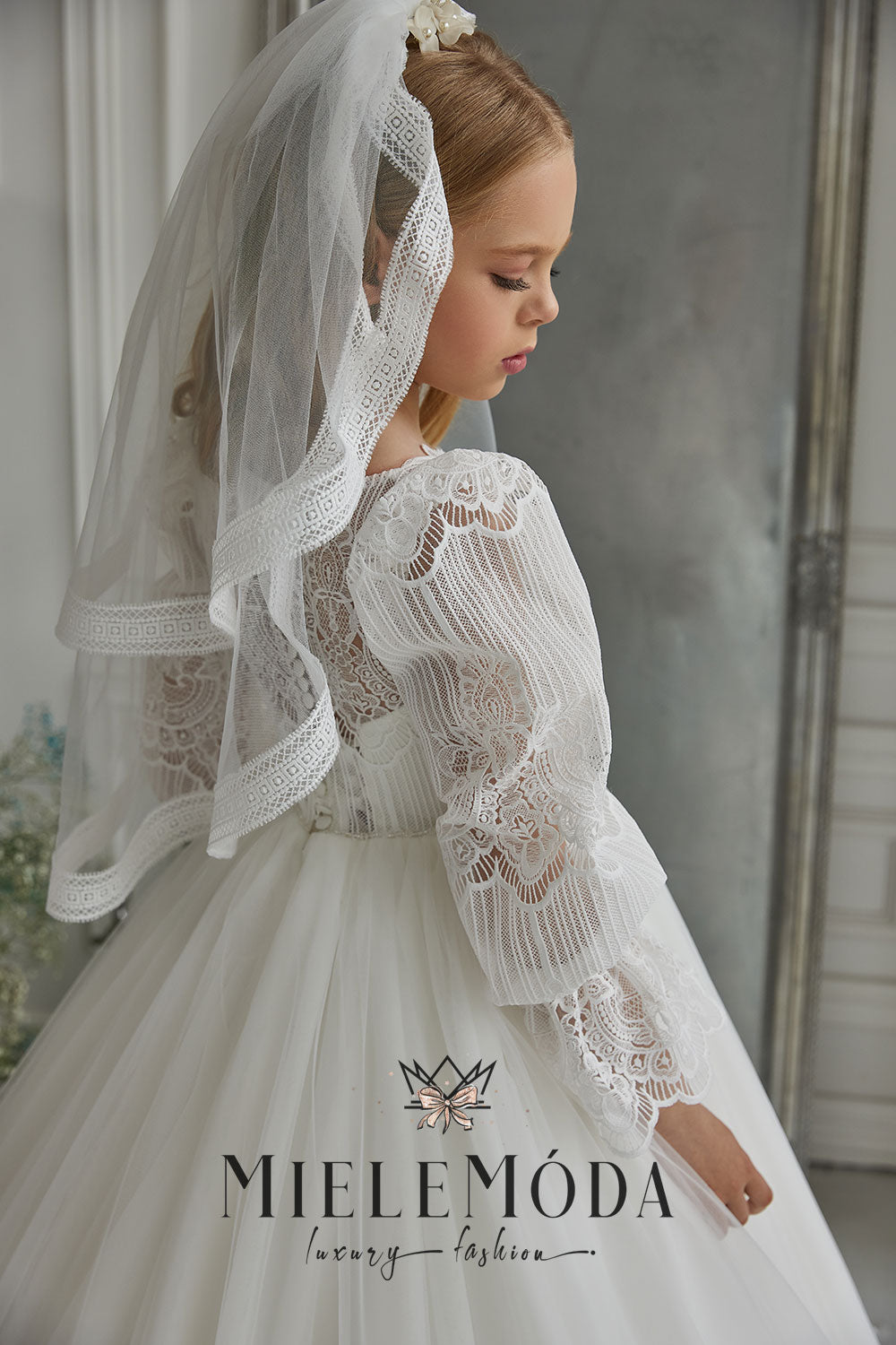 Cecilia Luxury Flower Girl Communion Dress