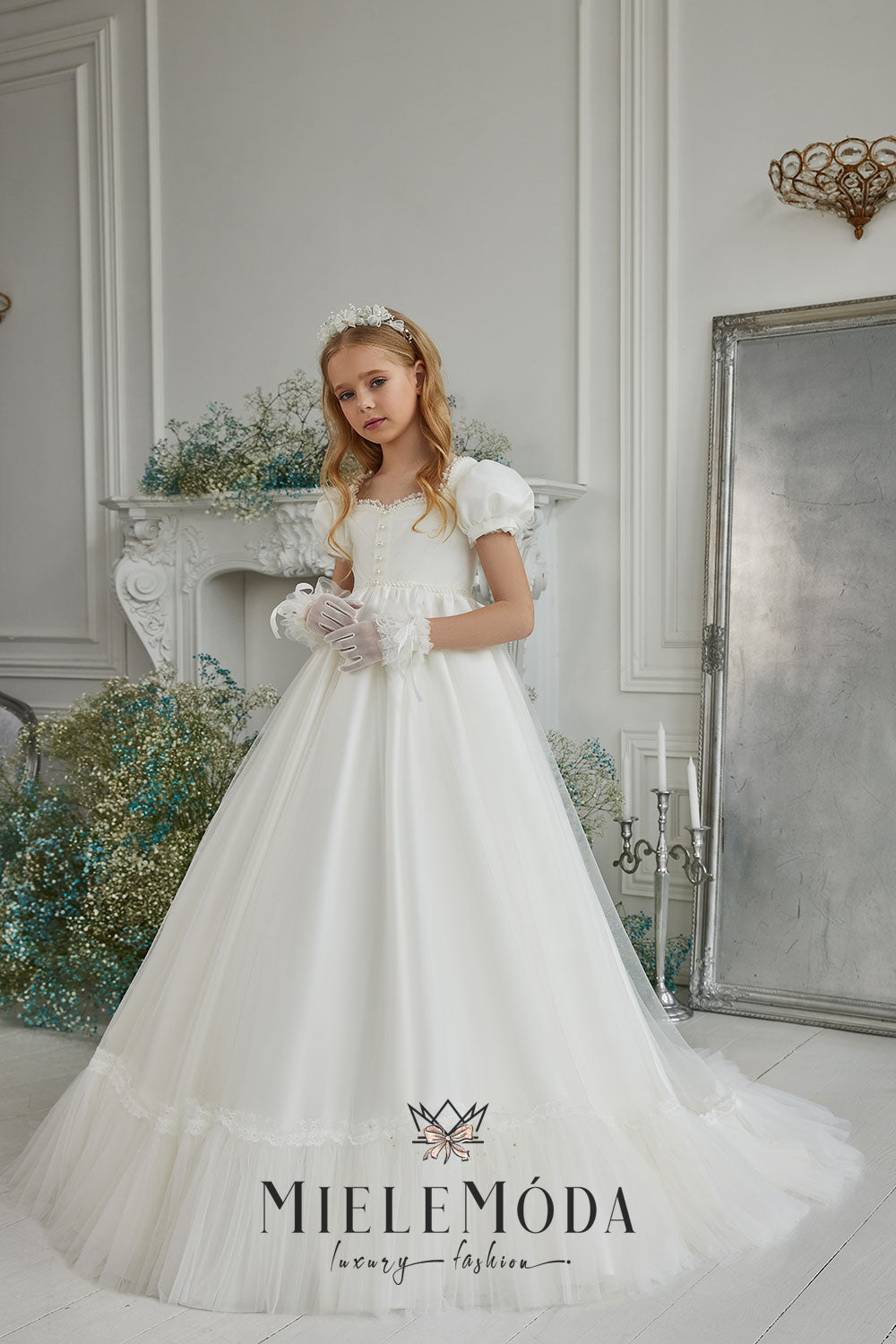 luxury party dresses for girls ceremonies Luxury Cute Baby Girl Formal Dresses Toddler Birthday Party Ball Gown, Blue / 7-8 Years (140cm)