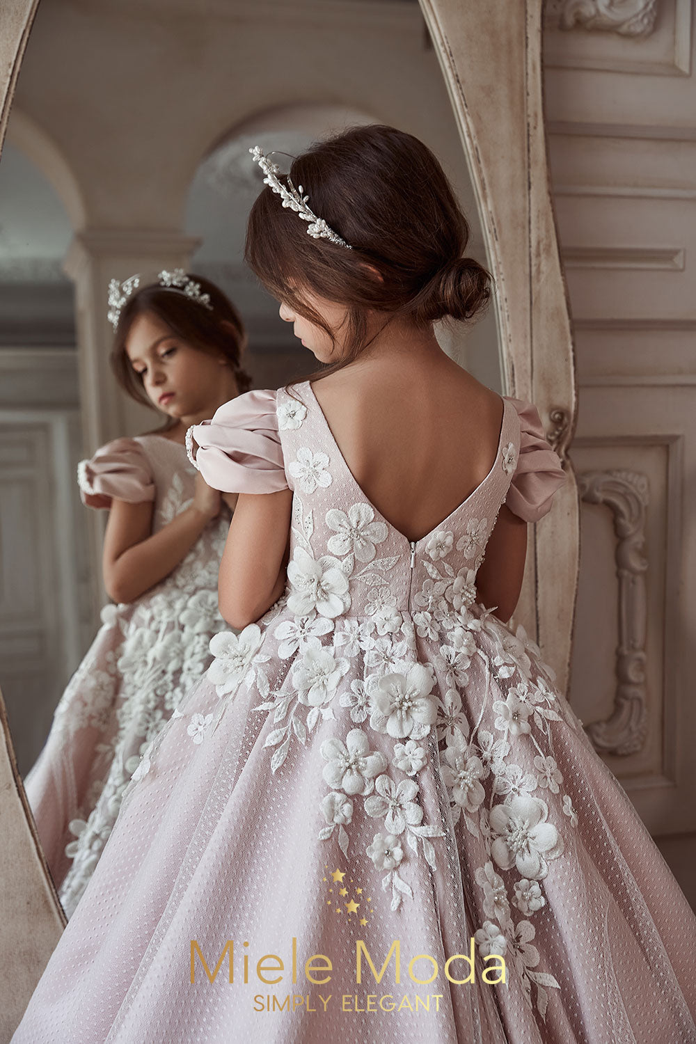 Coraline Luxury Flower Girl Dress
