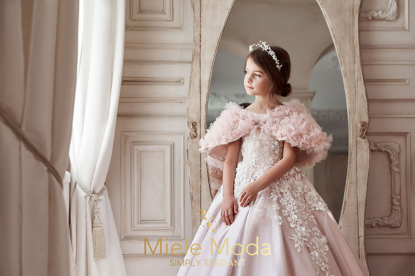 Coraline Luxury Flower Girl Dress