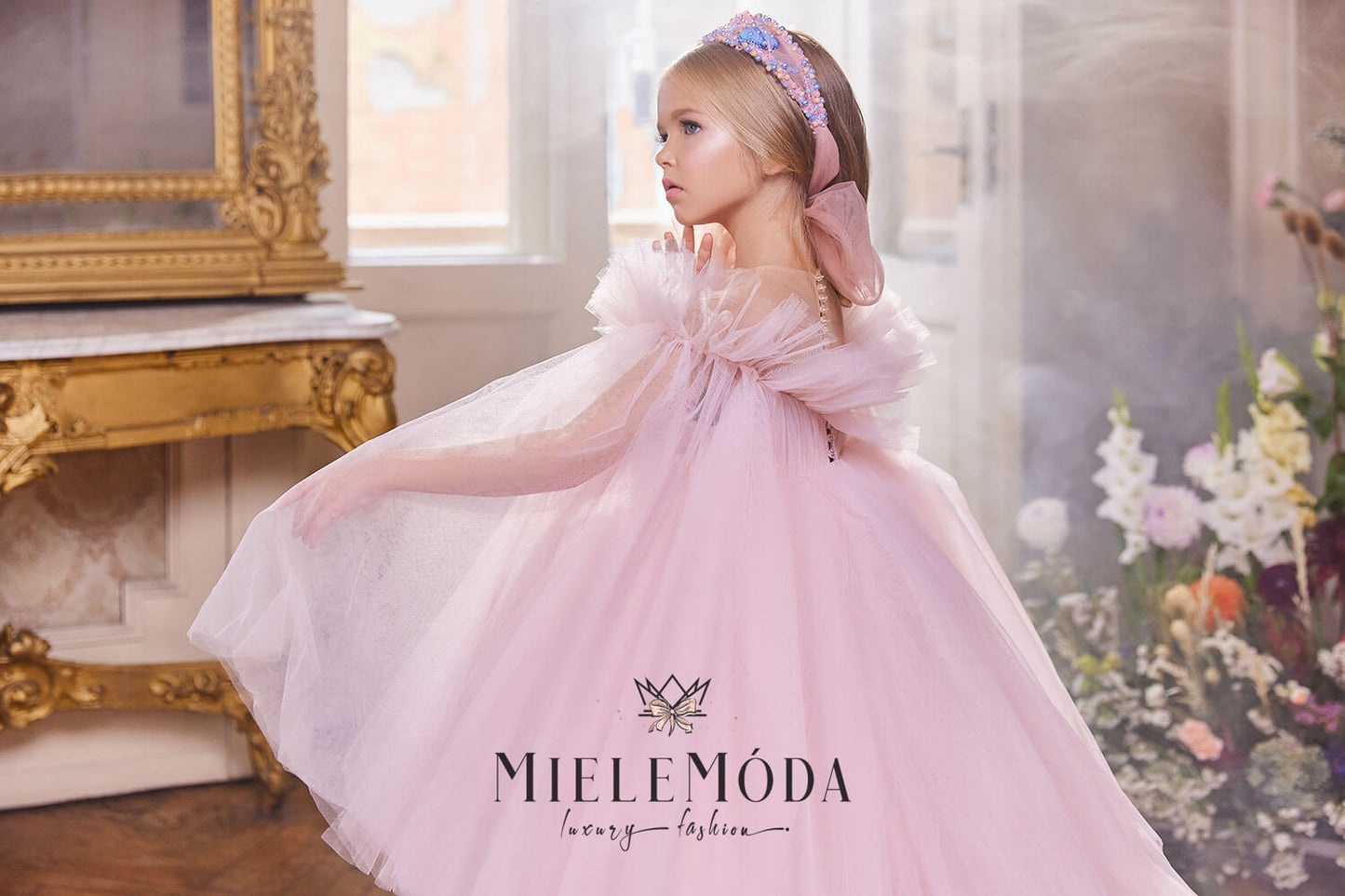 Desislava Luxury Couture Flower Girl Dress