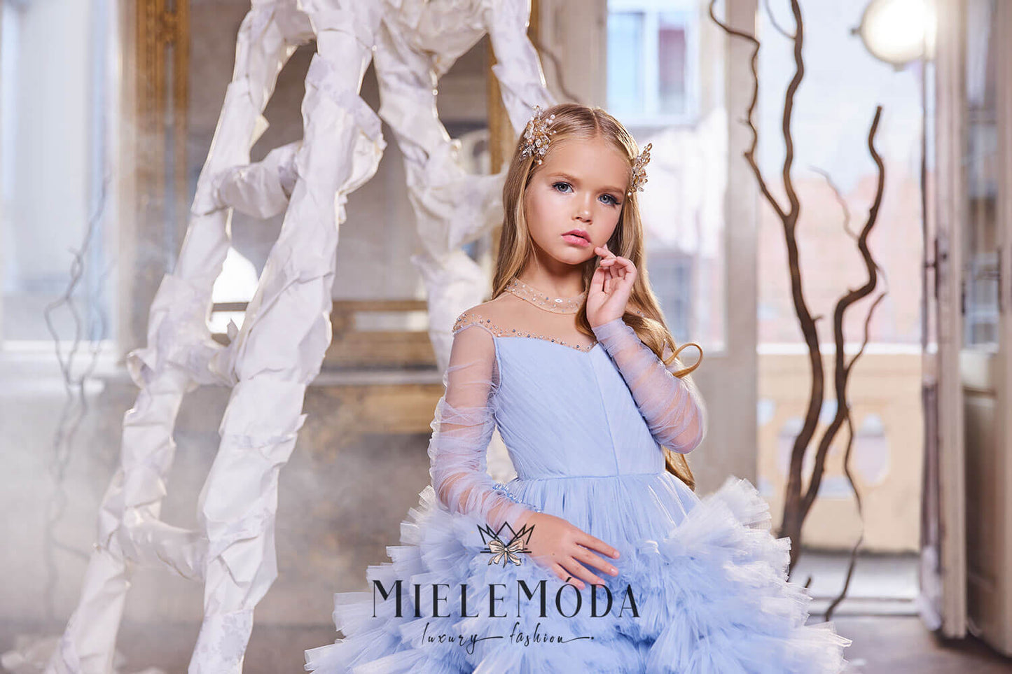 Devora Luxury Couture Flower Girl Dress