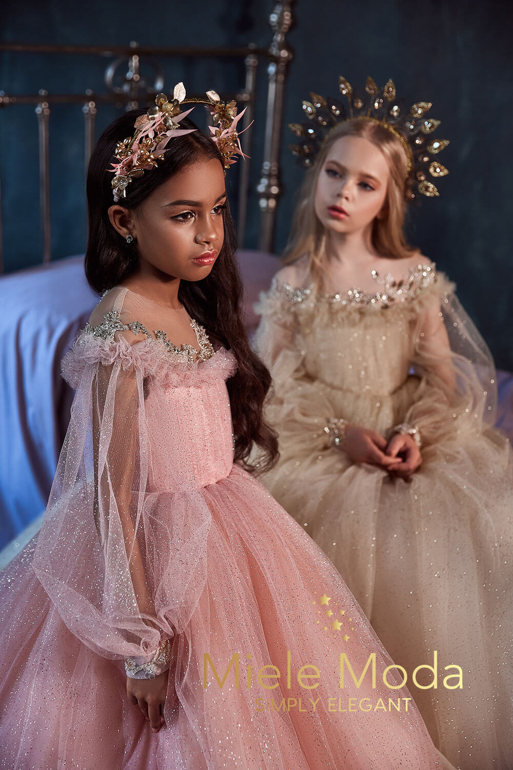 lise Luxury Flower Girl Dress - Miele Moda Luxury Fashion 7/8Y (32) / Gold (As pictured) / Rush: ships in 4-6 Business Weeks (+$175 Surcharge) lise Luxury Flower Girl Dress - Miele Moda Luxury Fashion 7/8Y (32) / Gold (As pictured) / Rush: ships in 4-6 Business Weeks (+$175 Surcharge)