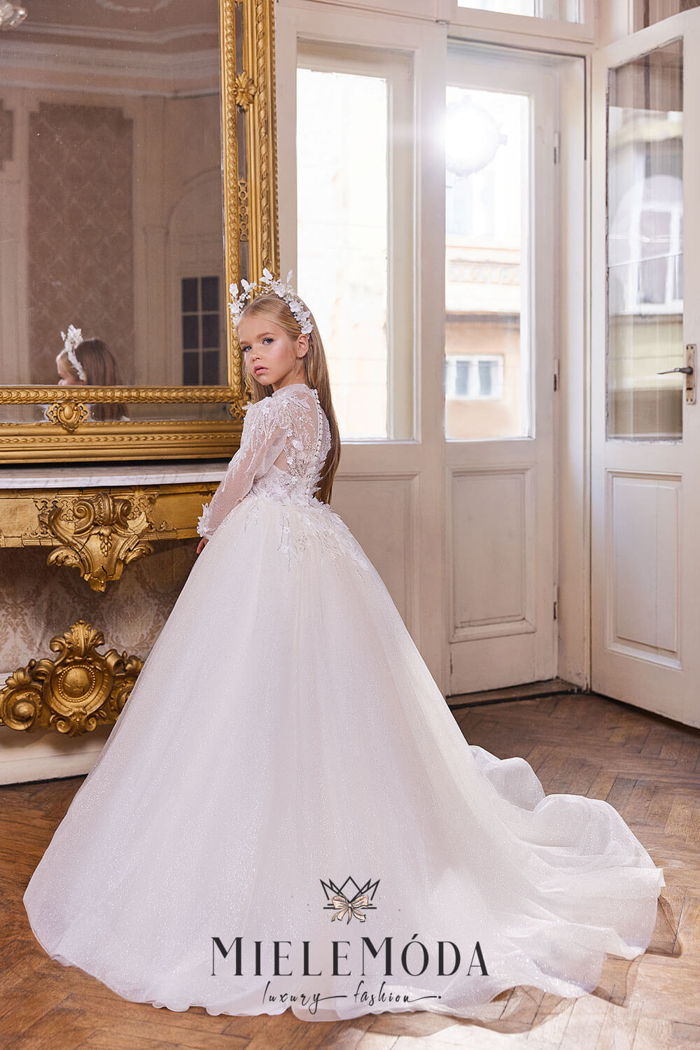 Elitsa Luxury Couture Flower Girl Dress