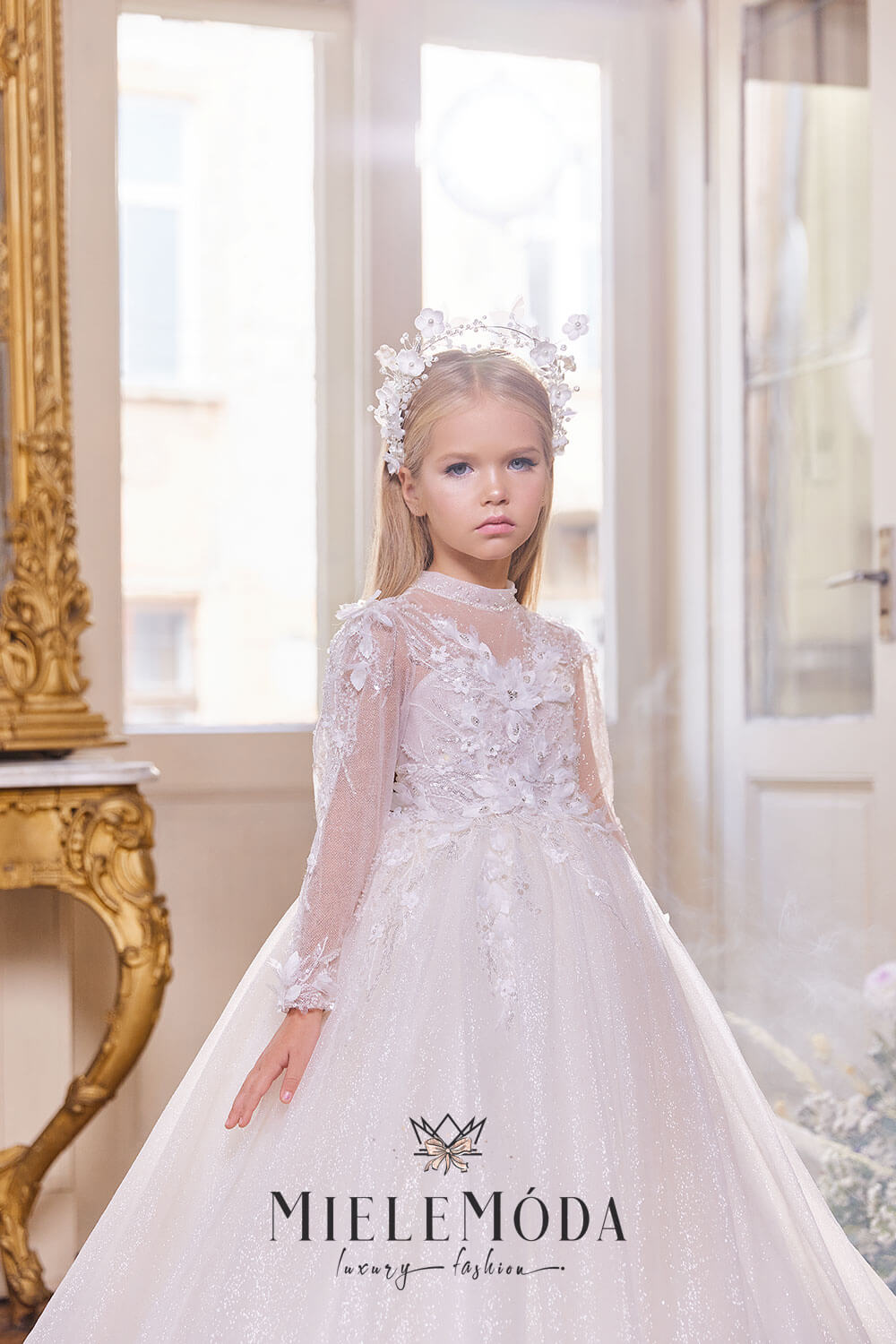 Elitsa Luxury Couture Flower Girl Dress
