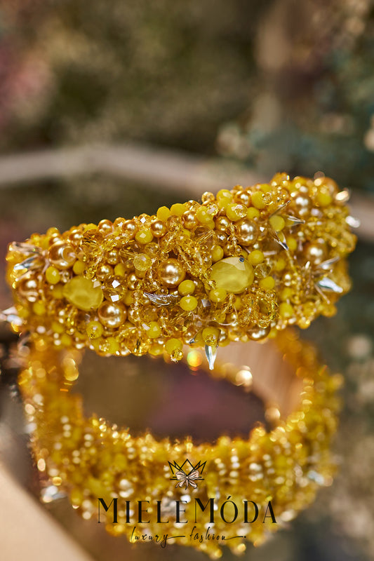 Luxury Beaded Couture Hair Accessory