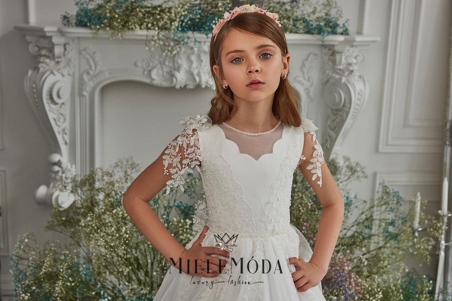 Esperanza Luxury Flower Girl Communion Dress