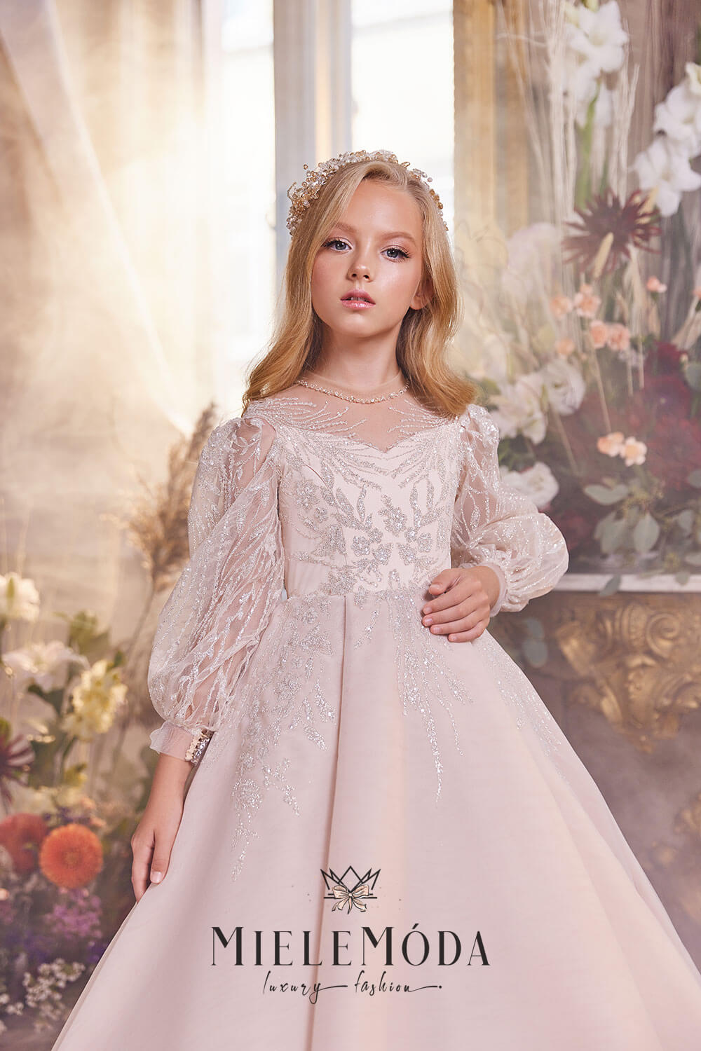Evdokiya Luxury Flower Girl Dress