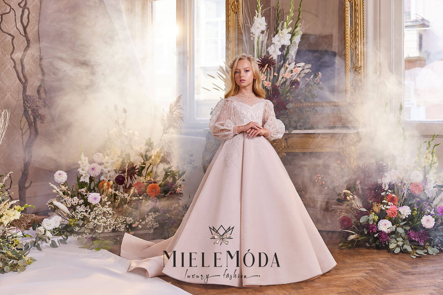 Evdokiya Luxury Flower Girl Dress