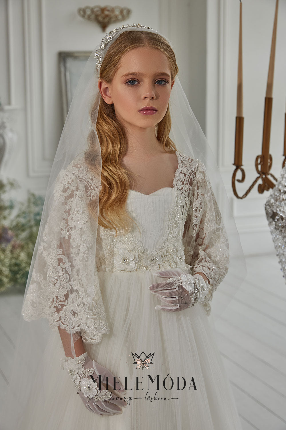 Gabriela Luxury Flower Girl Communion Dress